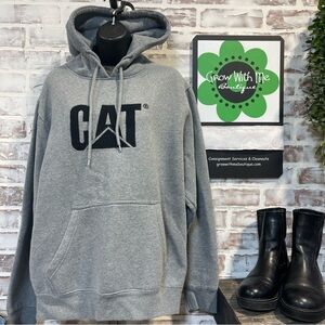 Caterpillar Gray Hoodie adult large